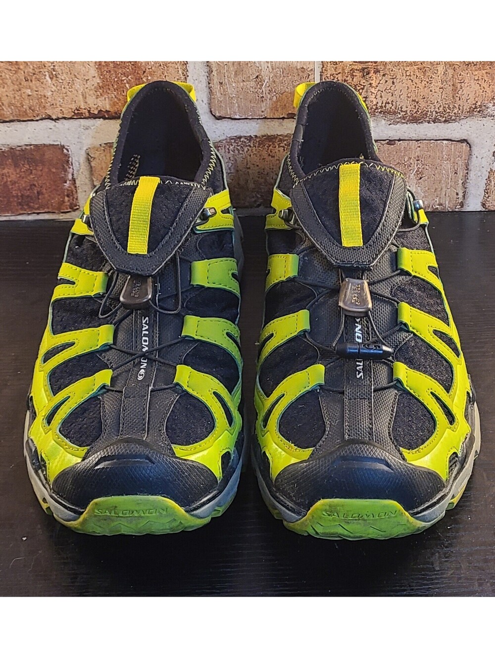Salomon RX Gecko Cross-Country Sneakers Mens Size 13 Lime Green Quicklace Shoes